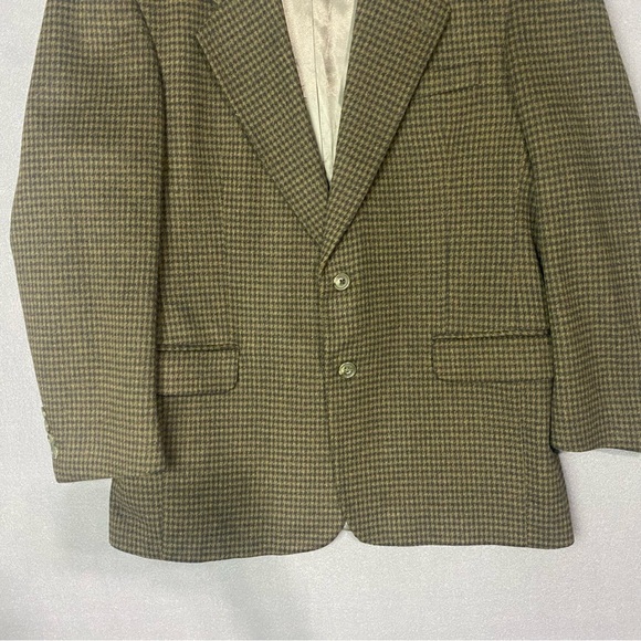 Gianfranco Ruffini Sports Jacket Blazer Mens 41 R Black Green Cashmere Blend - Picture 5 of 10